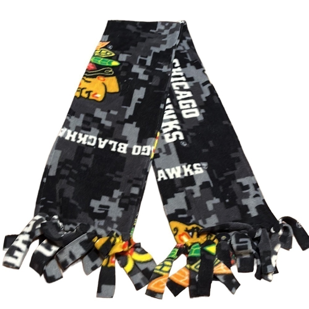 Chicago Blackhawks handmade fleece scarf